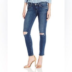 Paige Verdugo Ankle Women's Distressed Denim Blue Jeans Size 28